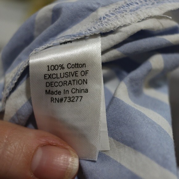 K Lab Striped Button Down Feminists "not your babe" Top Medium - Picture 11 of 13